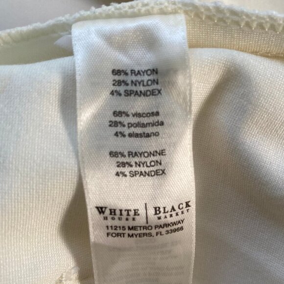 White House Black Market White Skinny Leg Stretch Pants, Size OR/XS #272 - Picture 10 of 12